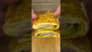 Best breakfast hack! Avocado  egg  roll #shorts #foodie #cooking #breakfast #amazingfood