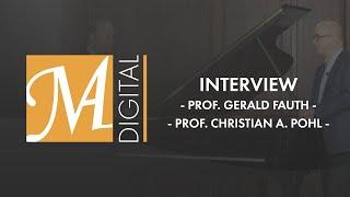 Prof. Christian A. Pohl and Prof. Gerald Fauth in conversation