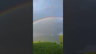 This will be always my best moment in Almaty ️ #nature #almaty #travel #rainbow #music #magic