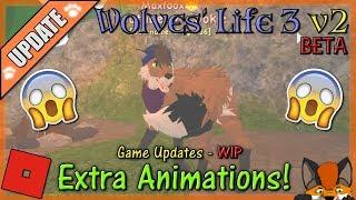 Roblox - Wolves' Life 3 v2 BETA - EXTRA ANIMATIONS! #25 - HD