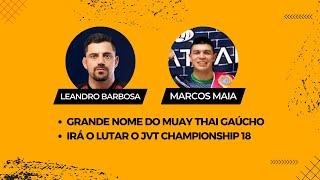 Leandro Barbosa conversa com Marcos Maia (campeão mundial de muay thai)