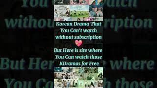 Free App for watching Kdrama & Movies # Free KDrama Apps