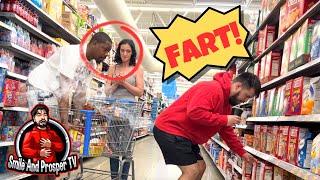 Funny WET FART Prank at Walmart!! HILARIOUS REACTIONS!