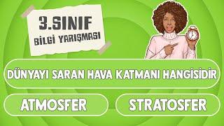 3.SINIFLAR İÇİN BİLGİ YARIŞMASI  : Fen Bilimleri ve Matematik Testi! | Eğlenceli Bilgi Soruları 