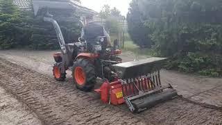 Kubota B1620 Kleintraktor Saatkombination Eigenbau