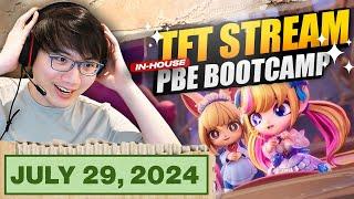 Very Tryhard Challenger PBE Inhouse Training for Bootcamp DAY 2 | Full TFT PBE Stream