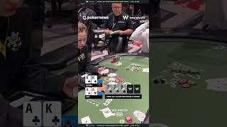  AK v AA on the $25K High Roller Bubble | #pokernews #wsop2025