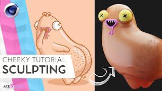 Cheeky -  Part 1 - Sculpting for Noobs Tutorial | C4D Cinema 4D