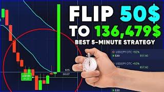 FLIP $50 to $136k My SURESHOT 5-Min Pocket Option Strategy! Pocket Option Trading