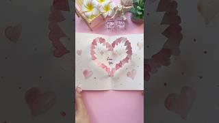 DIY Love Card Idea  #shorts #halyncalligraphy #diy