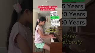 1 second VS 30 years of playing piano