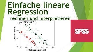 Einfache lineare Regression in SPSS rechnen und interpretieren