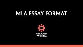 MLA Essay Format (8th Edition)