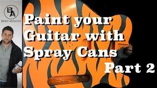 How to paint your guitar with spray cans part 2