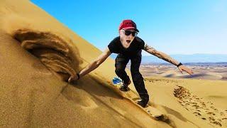 Epic Sandboarding in Death Valley