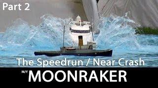 MY MOONRAKER | near crash  during speedrun - Modellbau Live SUBWATERFILM