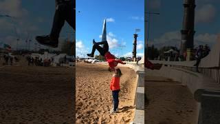 The Hardest Kiss In The World#kiryakolesnikov #couplegoals #stunt #parkour #flip #gymnastics #kiss