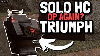 SOLO HARDCORE TRIUMPH WITH REBALANCED GATLING GUN | Roblox Tower Defense Simulator TDS