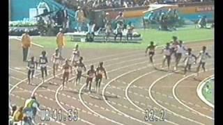 1984 Olympics 4x100m relay Final - Women