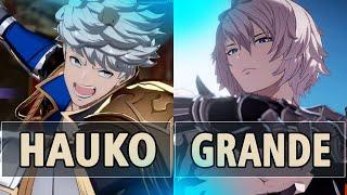 GBVSR:Hauko (Vane) Vs Grande (Lucilius)| High Level Gameplay.