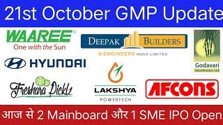 Waaree Energies IPO | Hyundai IPO | Deepak Builders IPO | Lakshya Powertech IPO | IPO GMP Today |