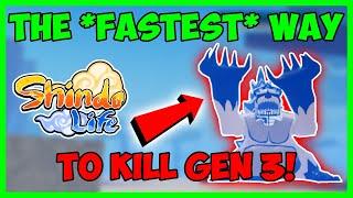 The *FASTEST* And EASIEST Way To Kill ALL Gen 3 Tailed Spirits In Shindo Life!