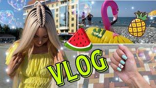 VLOG:навела красоту/брови/маникюр/прическа с канекалоном/уехала на море