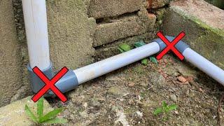 SAVE COST! An Ingenious Trick To Connect Pipes Without An Elbow That Many People Don't Know