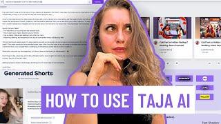 How To Use Taja AI (Official Tutorial)