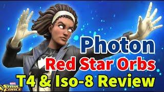 PHOTON IS OP! Red Star Orbs! T4 & Iso-8 Review! A-Force & Secret Defender Team | MARVEL Strike Force