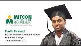 Student Testimonial 1 (PGDM at MITCON)