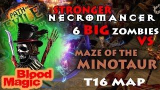 Path Of Exile 2 6   Necromancer The Baron 1200 Strength Blood Magic tanking minotaur test