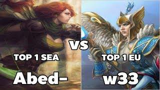 Top 1 Sea Abed- Windranger VS Top 1 EU w33 Skywrath Mage