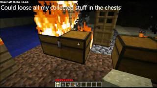 Minecraft - My Starter House Caught Fire