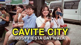 Cavite City Philippines Busy Fiesta Day Walk [4K] 