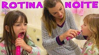 VLOG ROTINA DA NOITE JÉSSICA GODAR JÚLIO LAURINHA E HELENA