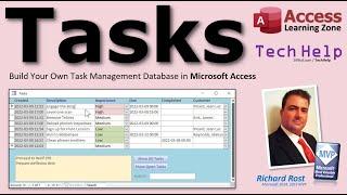 Microsoft Access Task Management Database. Design and Build Your Own! To Do List. Link to Customers.