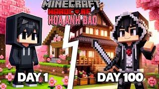 Mình Sinh Tồn 100 Ngày Minecraft Cherry Blossom Siêu Khó!!