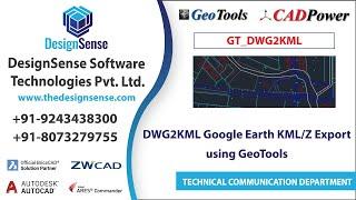 GeoTools, Geographic, DWG2KML Google Earth KML/Z Export using GeoTools | GT_DWG2KML | Rakesh Rao