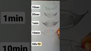 How to Draw anime mouth in 10sec,10mins,10hr#shorts