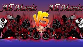 The Battle Cats - All Black Manic VS All Black Manic!