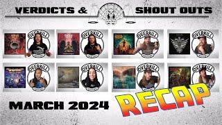 BANGERTV METAL ALBUM REVIEWS | MARCH 2024 RECAP | Verdicts & Shout Outs