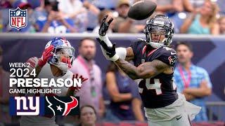 New York Giants vs. Houston Texans Highlights | 2024 Preseason Week 2