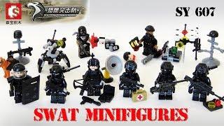 SWAT MINIFIGURES - SY FALCON COMMANDOS SY 607 Special Forces Review 13+ (Unofficial Lego Aliexpress)