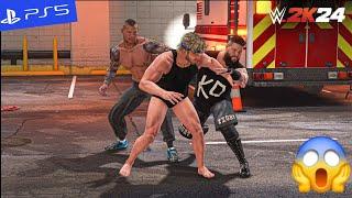 Randy Orton & Kevin Owens Attack Logan Paul Backstage - WWE 2K24 Gameplay | PS5" [4K60]