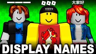 UPDATED! DISPLAY NAME TRICKS ARE SO EASY NOW! (Roblox Logo, Japanese, Chinese, Spaced)