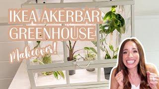 Ikea AKERBAR Greenhouse Cabinet Setup & Makeover