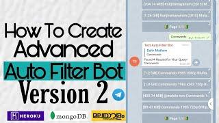 How To Create Advanced Auto Filter Bot in Telegram | Simple Steps | Malayalam