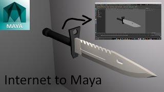 Maya 2017 How to import models you find on the internet