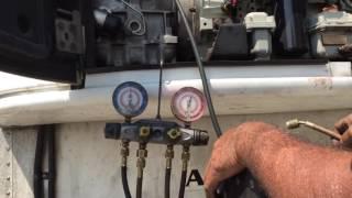 Recharge freon in a Thermo King Reefer unit